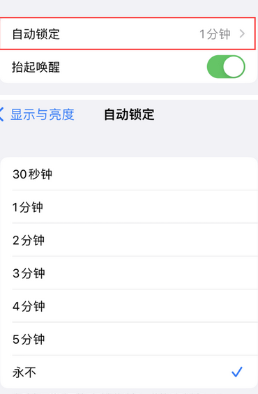 南头镇苹果换屏维修分享无法调整iPhone自动锁屏的时间怎么办